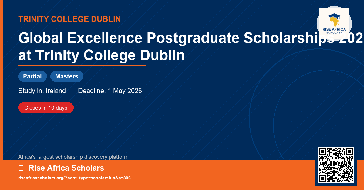 Global Excellence Postgraduate Scholarships 2026 at Trinity College ...
